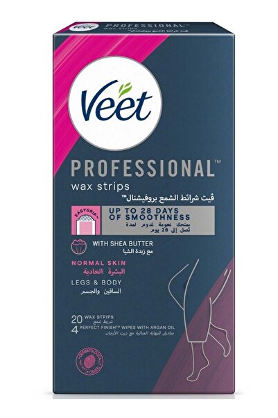 Veet شرائح شمع احترافية بزبدة الشيا - ٢٠ شريحة