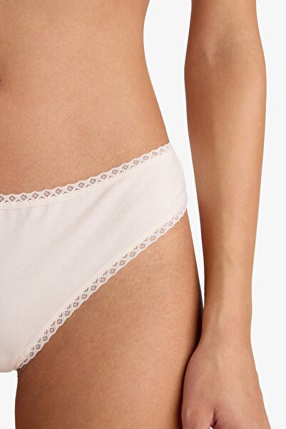 DeFacto Lace Detailed 3-Piece Brazilian Panties Fall in Love F2190Ax25Au