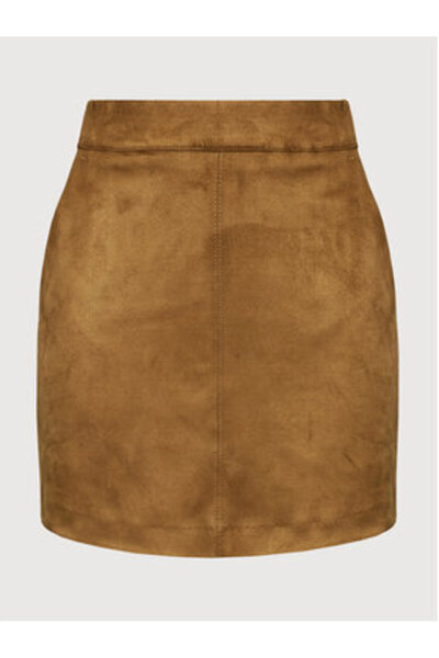 Vero Moda Γυναικεία μίνι φούστα καφέ VERO MODA-10210430 VMDONNADINA COGNAC