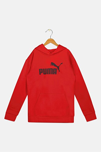 Puma Kids Boy Sportwear Fit Long Sleeves Outdoor Sweatshirt, Red