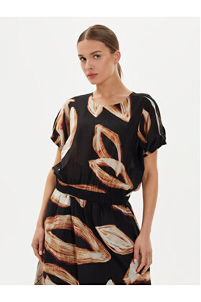 Dkny Γυναικεία Μπλούζα P4EA0X37 Καφέ, Μαύρο