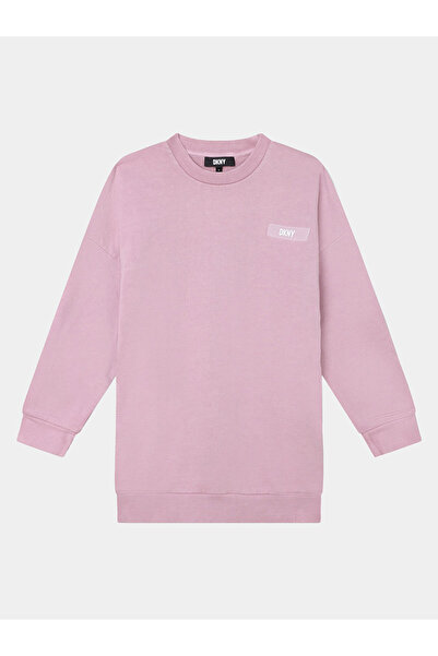 Dkny Πλεκτό Φόρεμα για Κορίτσια D32887 S Ροζ