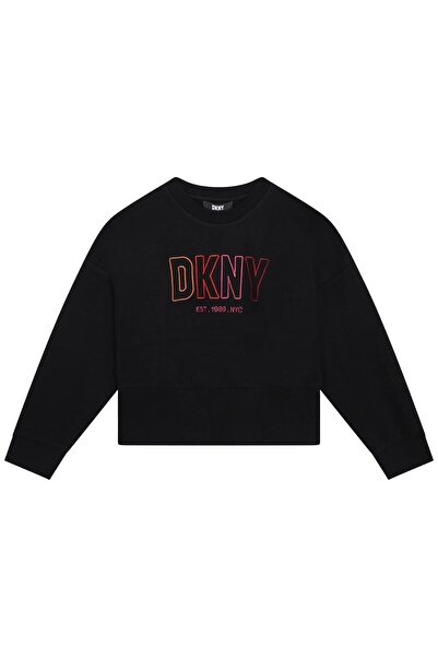 Dkny Φούτερ για κορίτσια D35S94 Μαύρο