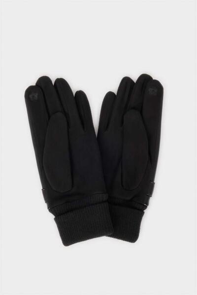 DeFacto Women's Faux Leather Gloves F3187Ax25Wn