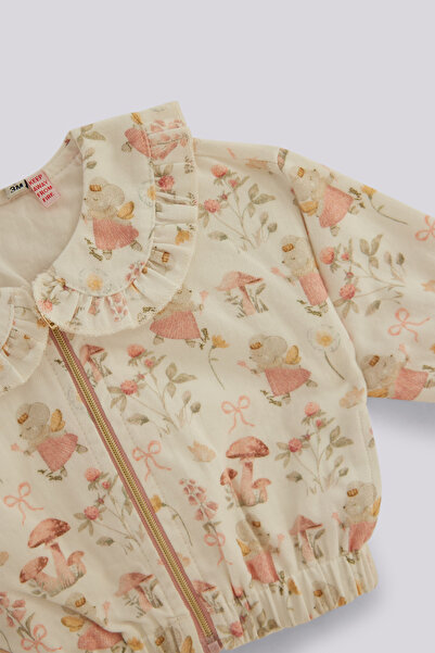Layette Baby Girl Patterned Jacket