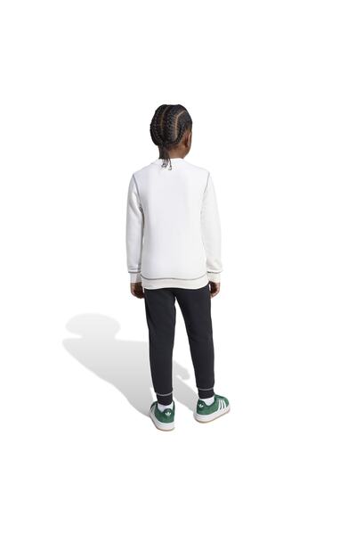 adidas CREW SET Çocuk Beyaz Eşofman Altı JX5261