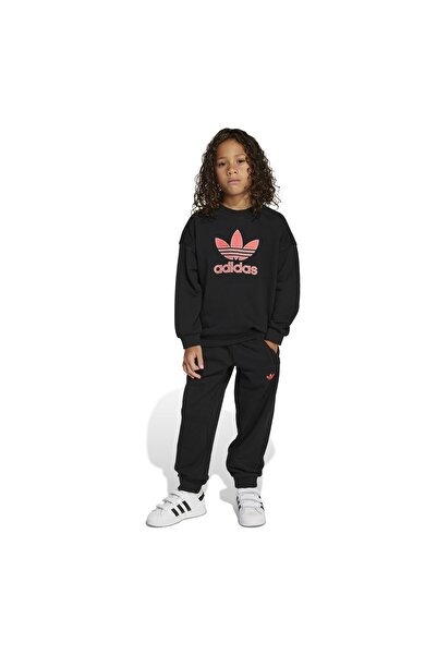 adidas Crew Set Kids Çocuk Siyah Eşofman Altı JX0464