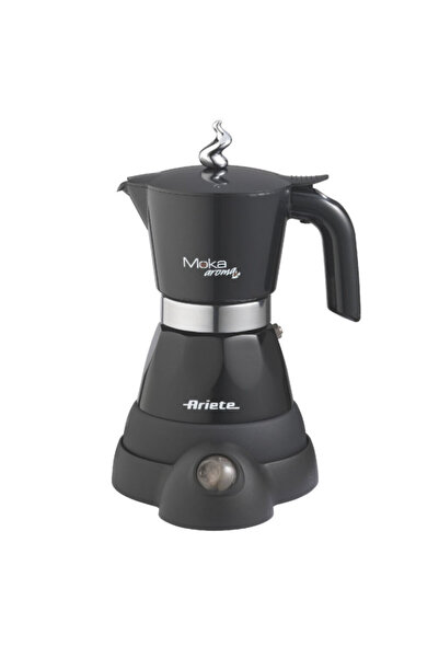 ARIETE Electric coffee maker MOKA AROMA 1358/11, 400W, 4 cups, Cordless, 360° rotating base, Black
