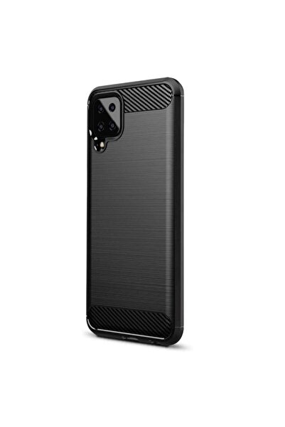Optim Solution Husa de silicon pentru Samsung Galaxy A12/M12, Carbon, Optim S...