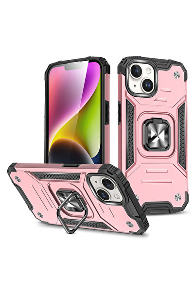 Optim Solution Husa Armor Ring pentru Apple iPhone 15 Pro Max, Inel Sustinere...