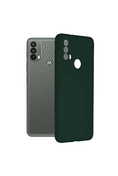 Optim Solution Husa de silicon TPU pentru Motorola Moto E40, Interior Microfi...