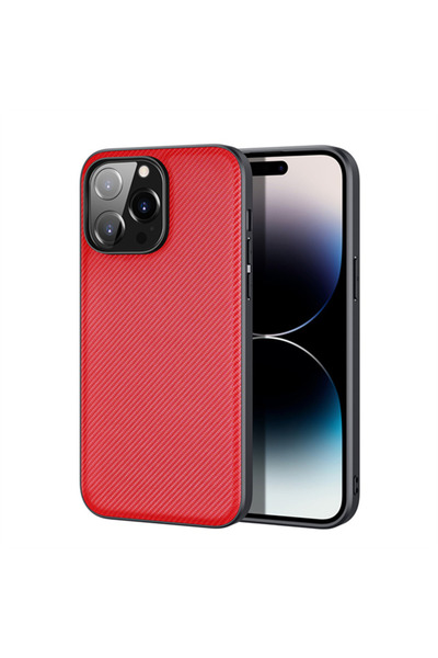 Optim Solution Husa din silicon TPU pentru Apple Iphone 14 Pro Max, Woven Tex...