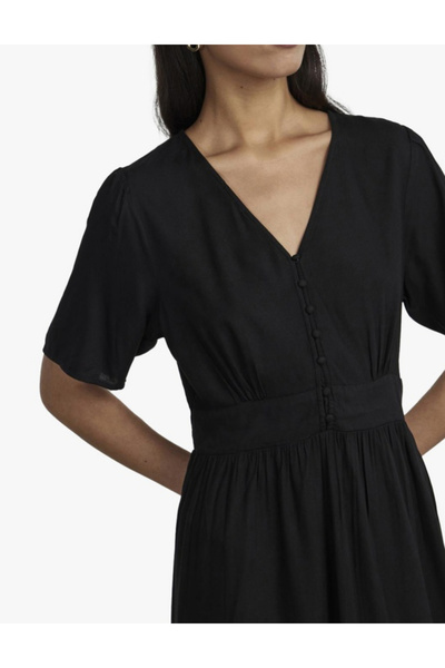 PIECES midi dress, black