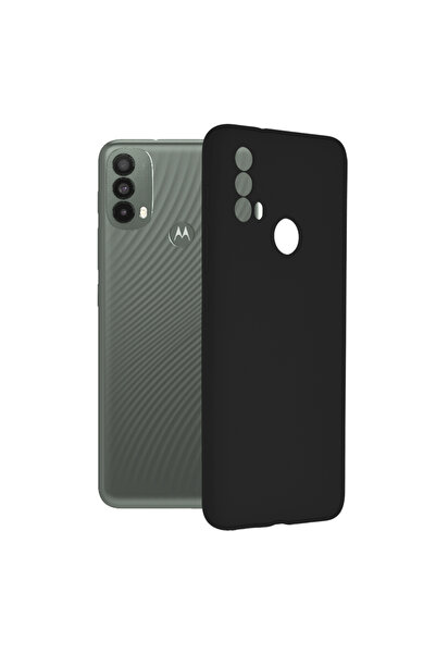 Optim Solution Husa de silicon TPU pentru Motorola Moto E40, Interior Microfi...