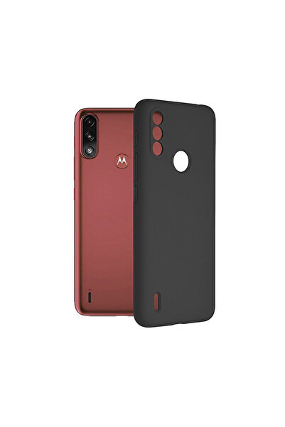 Optim Solution Husa de silicon TPU cu Microfibra pentru Motorola Moto E7 Powe...