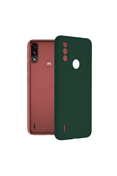 Optim Solution Husa din silicon pentru Motorola Moto E7 Power, Microfibra, Pr...