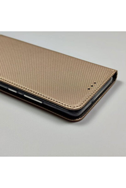 Optim Solution Husa pentru Samsung Galaxy A24, Flip tip carte, Auriu