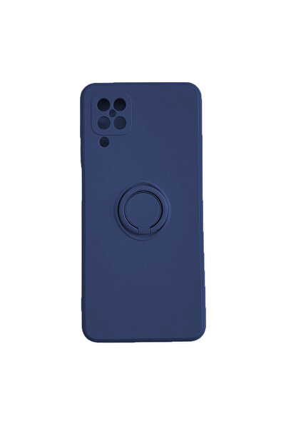 Optim Solution Husa de silicon pentru Samsung Galaxy A12, Magnetic Ring Holde...