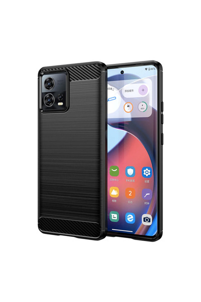 Optim Solution Husa Carbon compatibila cu Motorola Edge 30 Fusion, New Carbon...