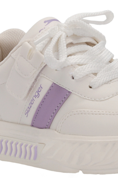 Slazenger Nigel Velcro White / Lilac Casual Sneakers