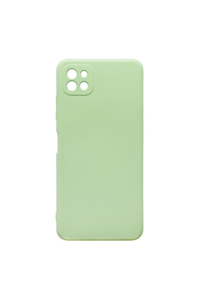 Optim Solution Husa din silicon pentru Samsung Galaxy A22 5G, Camera Ultra Safe, Protect Tech, Verde deschis