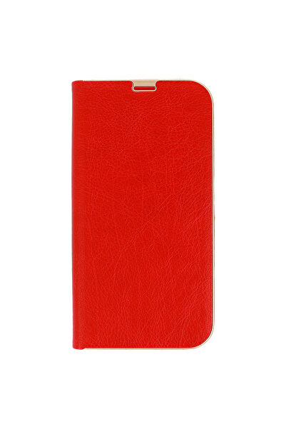 Optim Solution Husa tip carte pentru Samsung Galaxy S22+, Suport card, Stand, Inchidere Magnetica, Rosu