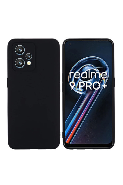 Optim Solution Husa din silicon compatibila cu Realme 9 Pro Plus, Negru