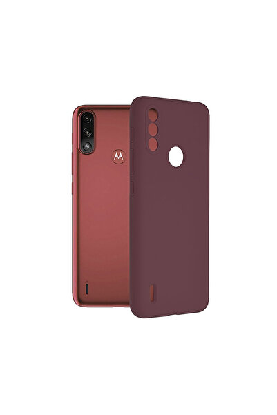 Optim Solution Husa de silicon TPU cu Microfibra pentru Motorola Moto E7 Powe...