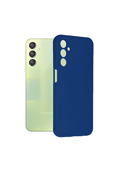 Optim Solution Husa de silicon TPU pentru Samsung Galaxy A24 4g, TPU, Durabil, Flexibilion, Albastru Inchis