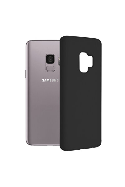 Optim Solution Husa Protectie Double Structure pentru Samsung Galaxy S9, Microfibra, Negru Titan