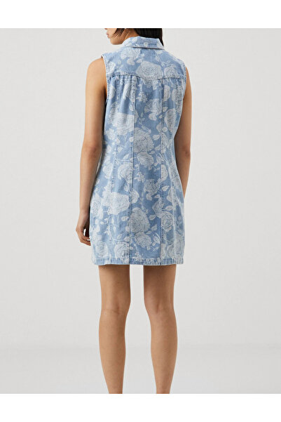 ONLY rochie din denim, albastră