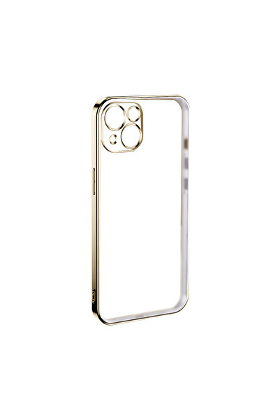 Optim Solution Husa de protectie pentru Apple iPhone 13 Pro, Auriu/Transparent