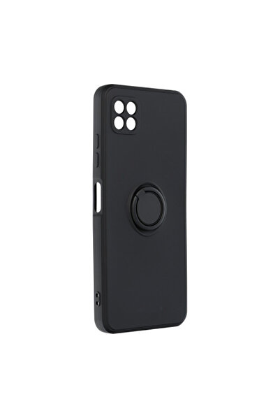 Optim Solution Husa de silicon pentru Samsung Galaxy A22 4G, Magnetic Ring Ho...