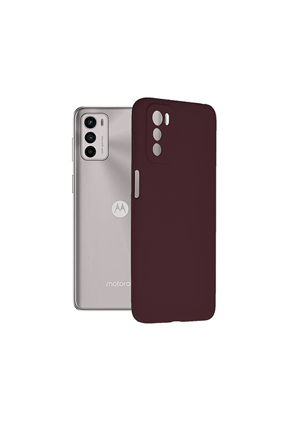 Optim Solution Husa de silicon TPU cu Microfibra pentru Motorola Moto G42, In...