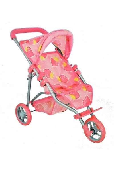 Belle Fusion عربة أطفال معدنية ذات 3 عجلات مع مظلة من BFS Sunman