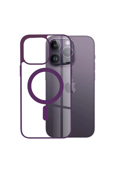 Optim Solution Husa de protectie MagSafe Colorat pentru iPhone 15 Pro Max, Si...