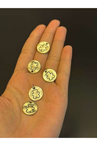 Gönülden Tasarım 5 BUCĂȚI DE PENTRU COLIER CU MODEL DE URȘ DE CUPRU DIA 5 CM