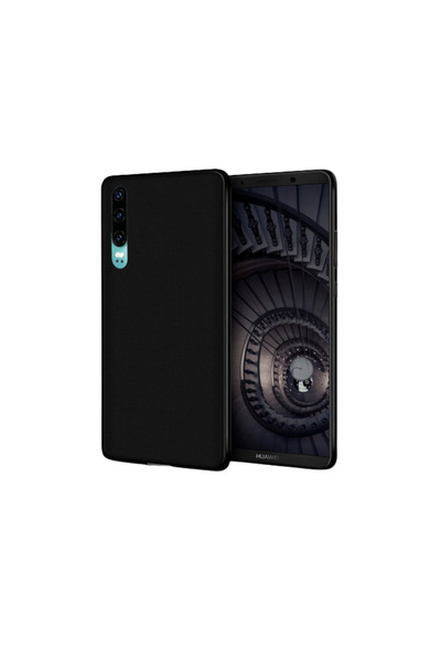 Optim Solution Θήκη σιλικόνης Unifarben, για Huawei P30 Pro, μαύρη