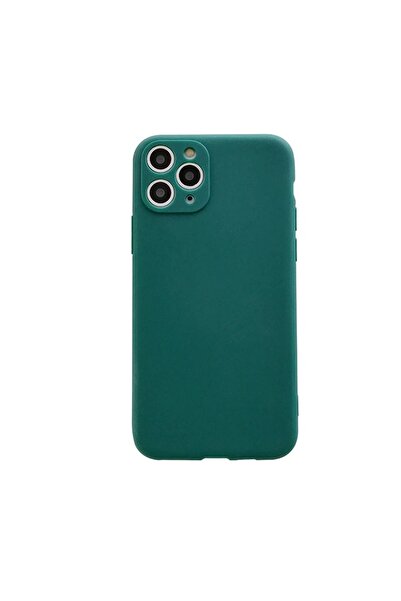 Optim Solution Husa de protectie pentru Iphone 11 ProMax, dark green, silicon...