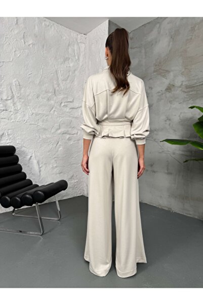 Elif Özbey Butik Σετ Modal με Πέτρινη Ζώνη Μέσης