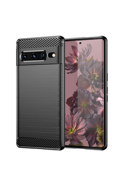 Optim Solution Husa Carbon Resistance pentru Google Pixel 7 Pro, Fiber Design...