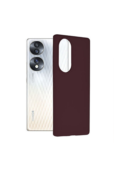 Optim Solution Husa de silicon TPU cu Microfibra pentru Honor 80, Interior Mi...