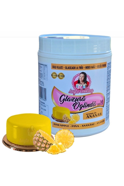 Anyta Cooking Glazură Oglindă - Aromă de Ananas Galben Deschis - 1 kg -