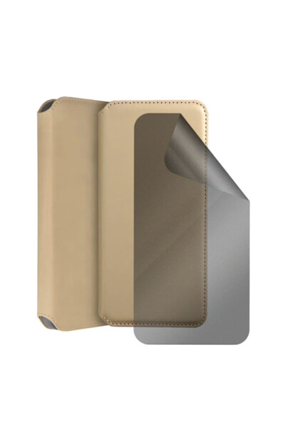 Optim Solution Set Husa Flip si Folie Silicon Privacy pentru Samsung Galaxy A...