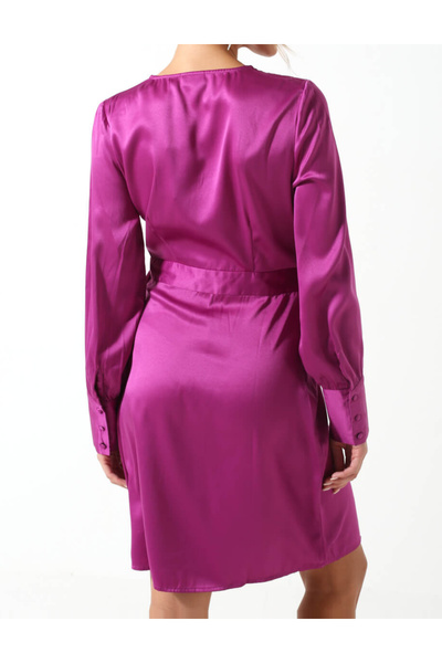 PIECES mini dress, magenta purple