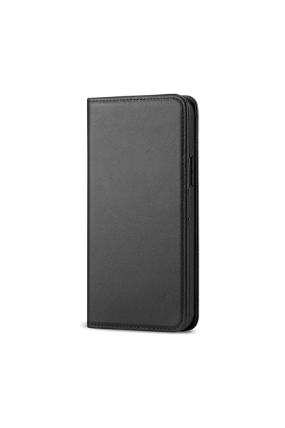 Optim Solution Husa Dual Close Soft Skin Protect din Piele cu suport card pentru Samsung Galaxy A20s Negru