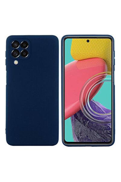 Optim Solution Θήκη σιλικόνης συμβατή με Samsung Galaxy M53 5G, μπλε σκούρο