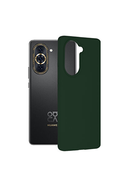 Optim Solution Husa Protectie Double Structure pentru Huawei nova 10 Pro, Microfibra, Verde Oxford
