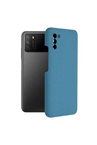 Optim Solution Husa Protectie Double Structure pentru Xiaomi Poco M3, Microfibra, Albastru Royal