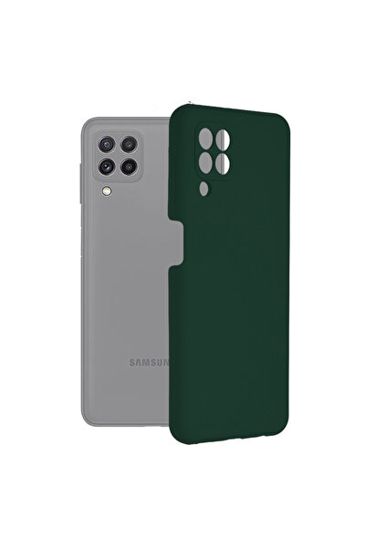 Optim Solution Husa de silicon TPU pentru Samsung Galaxy M22 4G, Interior Mic...